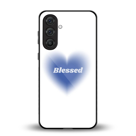 Blessed back phone cover | glass case for samsung galaxy m36 5g