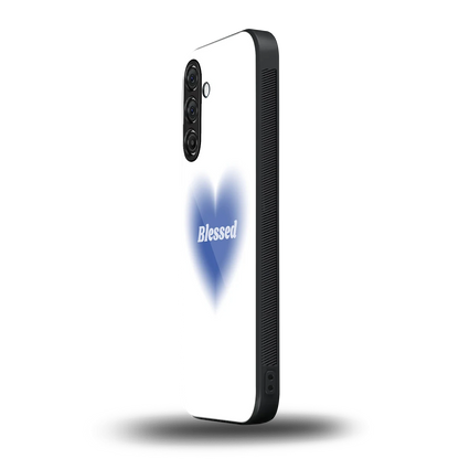 Blessed samsung galaxy a55 5g mobile cover | shockproof glass phone case