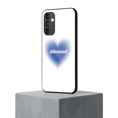 Blessed samsung galaxy m14 5g mobile cover | shockproof glass phone case