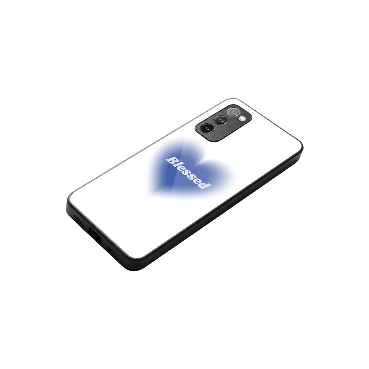 Blessed stylish phone case for samsung galaxy s20 fe | glossy glass and slim fit