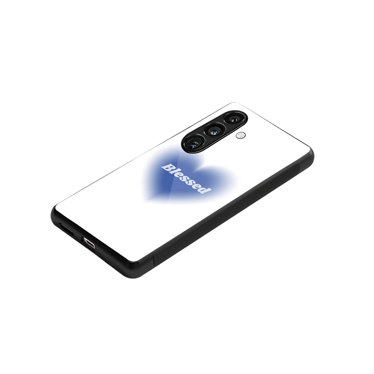 Blessed stylish phone case for samsung galaxy s25 fe | glossy glass and slim fit