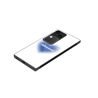 Blessed stylish phone case for vivo v30 | glossy glass and slim fit
