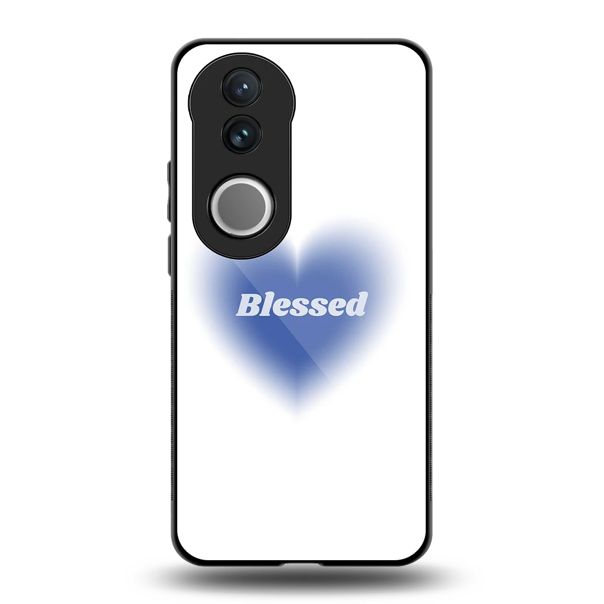 Blessed back phone cover | glass case for vivo v50
