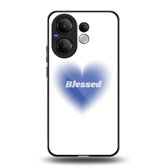 Blessed back phone cover | glass case for vivo v60