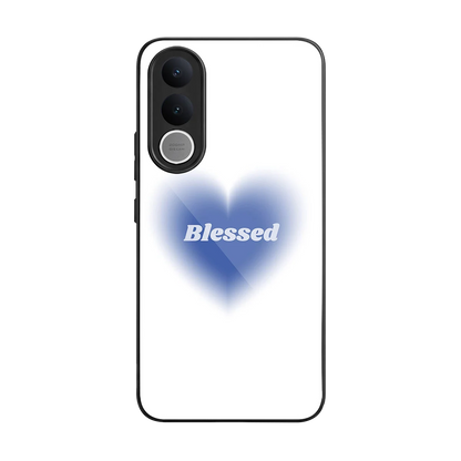 Blessed back phone cover | glass case for vivo v70 fe