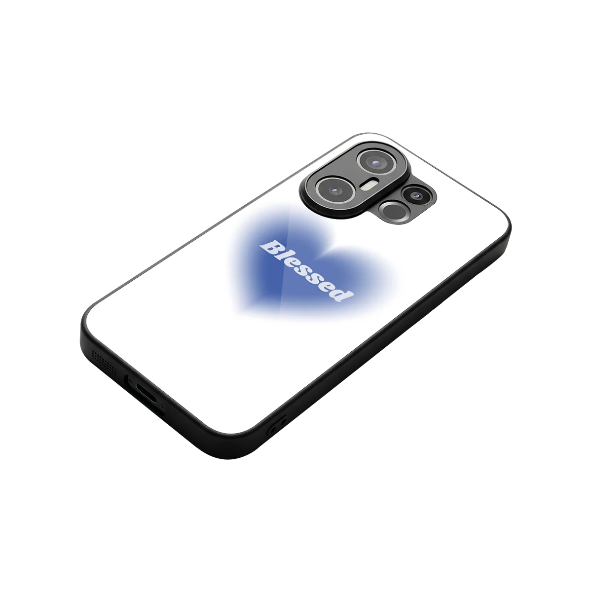 Blessed stylish phone case for vivo x200 fe | glossy glass and slim fit
