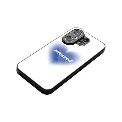 Blessed stylish phone case for vivo x200 fe | glossy glass and slim fit