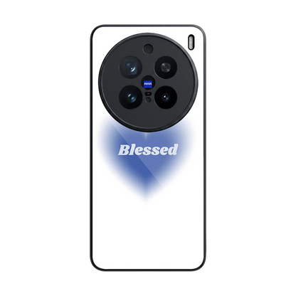 Blessed back phone cover | glass case for vivo x200 pro