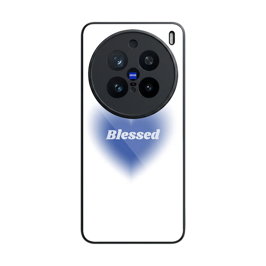 Blessed back phone cover | glass case for vivo x200 pro