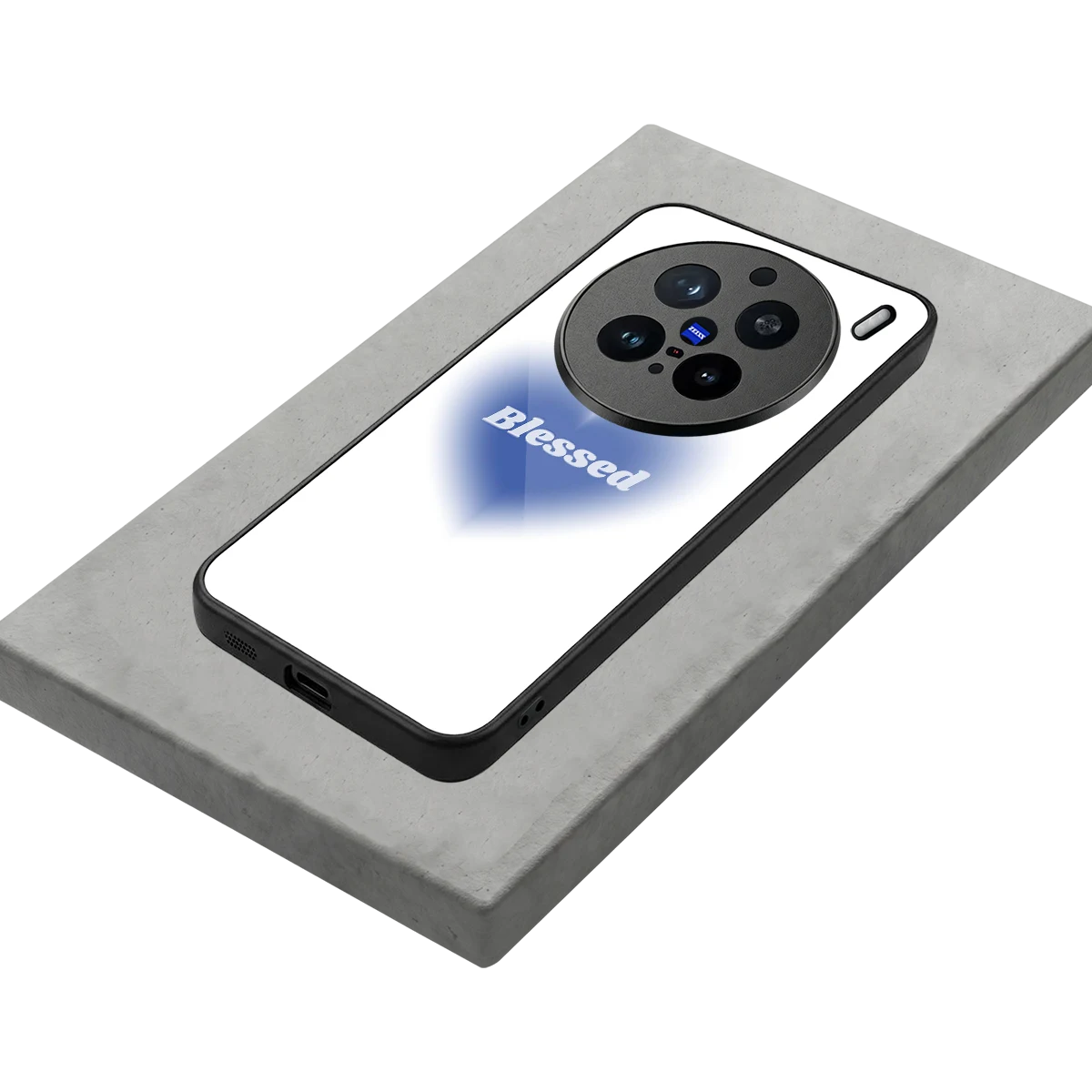 Blessed stylish phone case for vivo x200 pro | glossy glass and slim fit