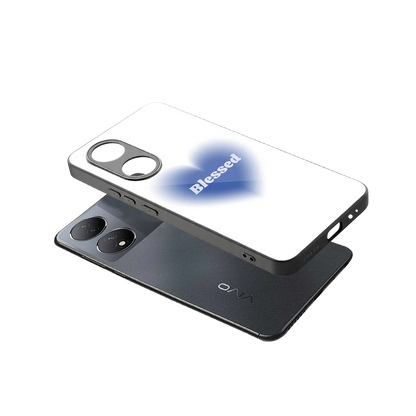 Blessed sleek Vivo-y100 cover with tempered glass back and TPU edges