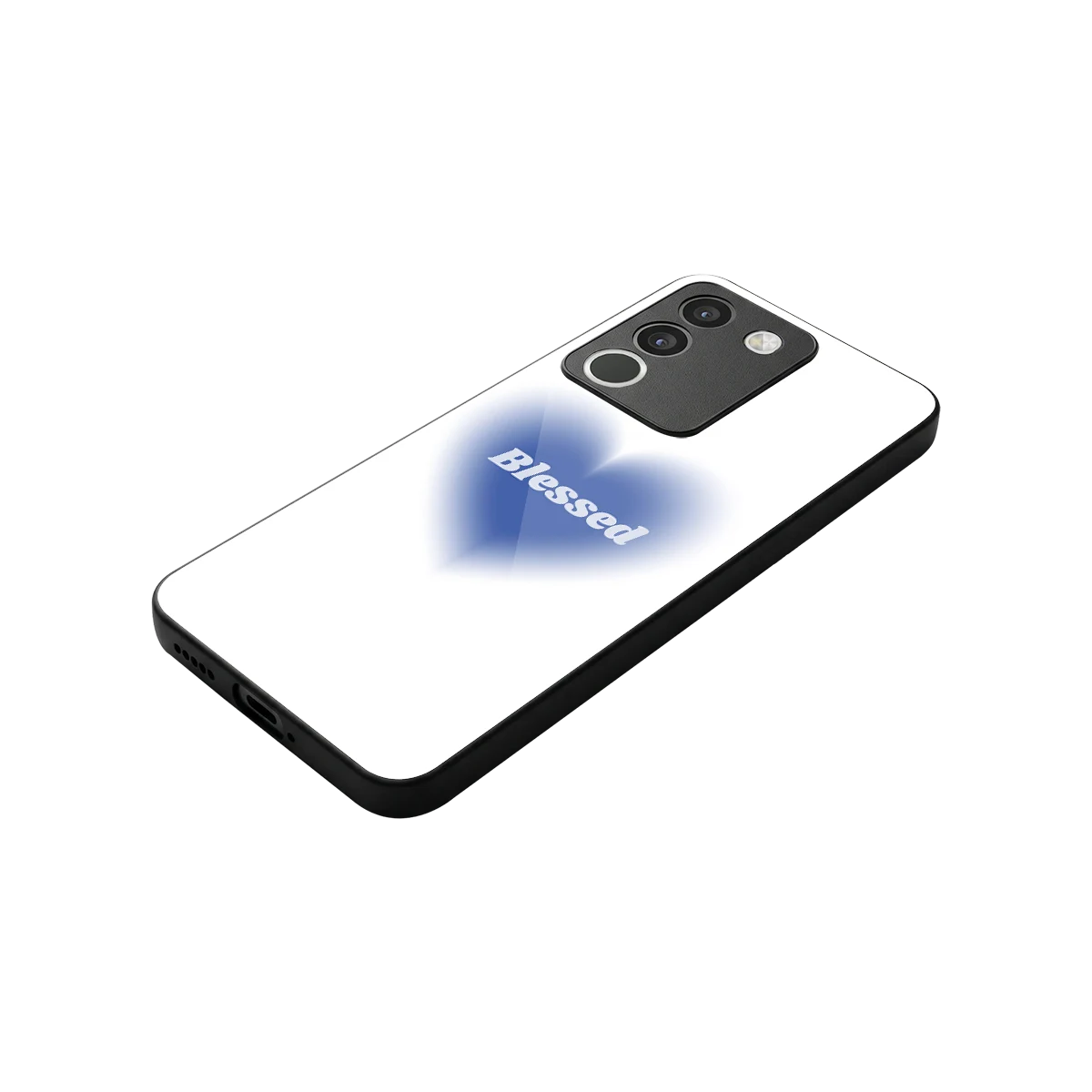 Blessed stylish phone case for vivo y200 5g | glossy glass and slim fit