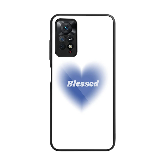 Blessed back phone cover | glass case for redmi note 11 pro