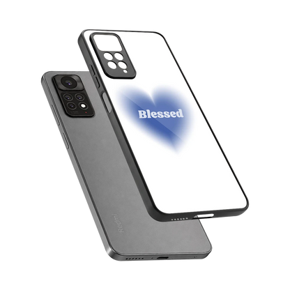 Blessed sleek redmi note 11 pro cover with tempered glass back and TPU edges