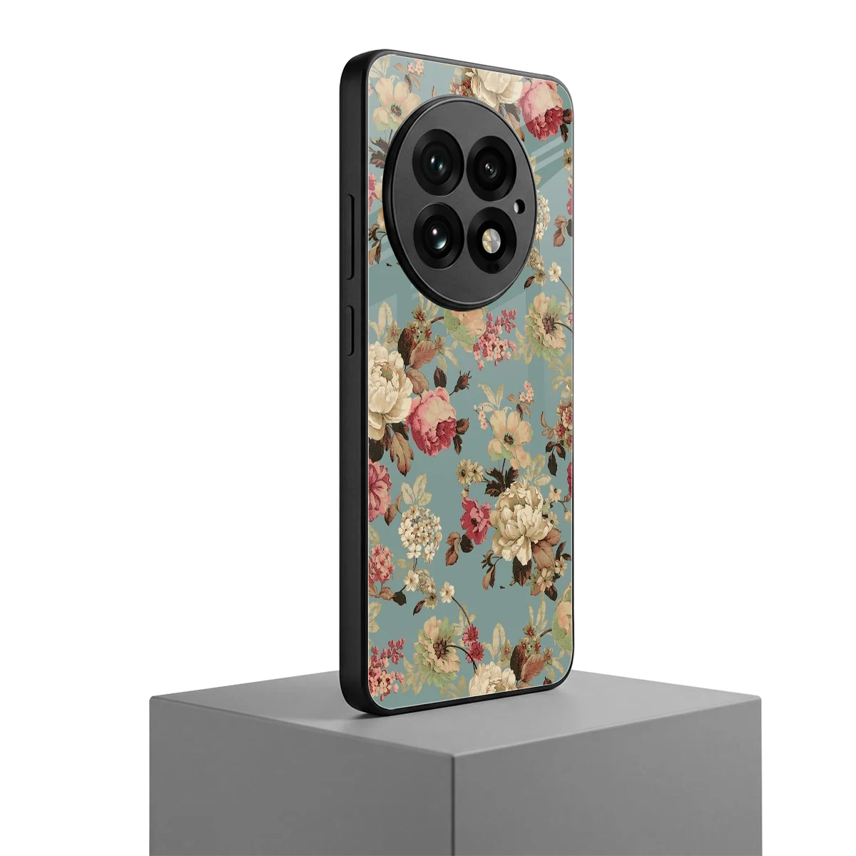 Bloom Bliss oneplus 13 mobile cover | shockproof glass phone case
