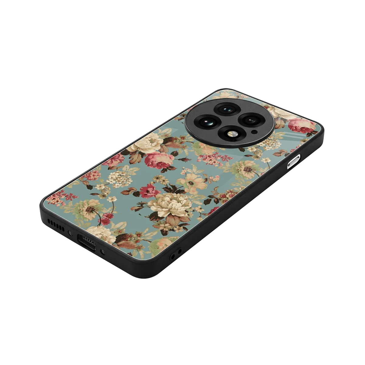 Bloom Bliss stylish phone case for oneplus 13 | glossy glass and slim fit