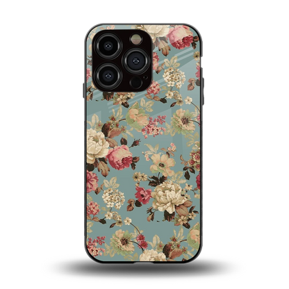 Bloom Bliss back phone cover | glass case for iphone 13 pro