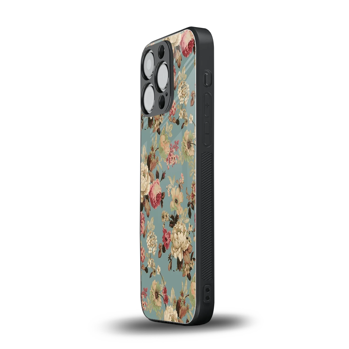 Bloom Bliss iphone 13 pro mobile cover | shockproof glass phone case