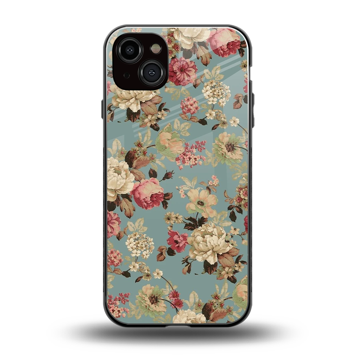 Bloom Bliss back phone cover | glass case for iphone 15 plus