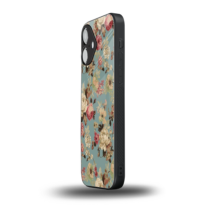Bloom Bliss iPhone 16 mobile cover | shockproof glass phone case