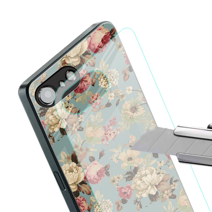 Bloom Bliss stylish phone case for iphone 16e | glossy glass and slim fit
