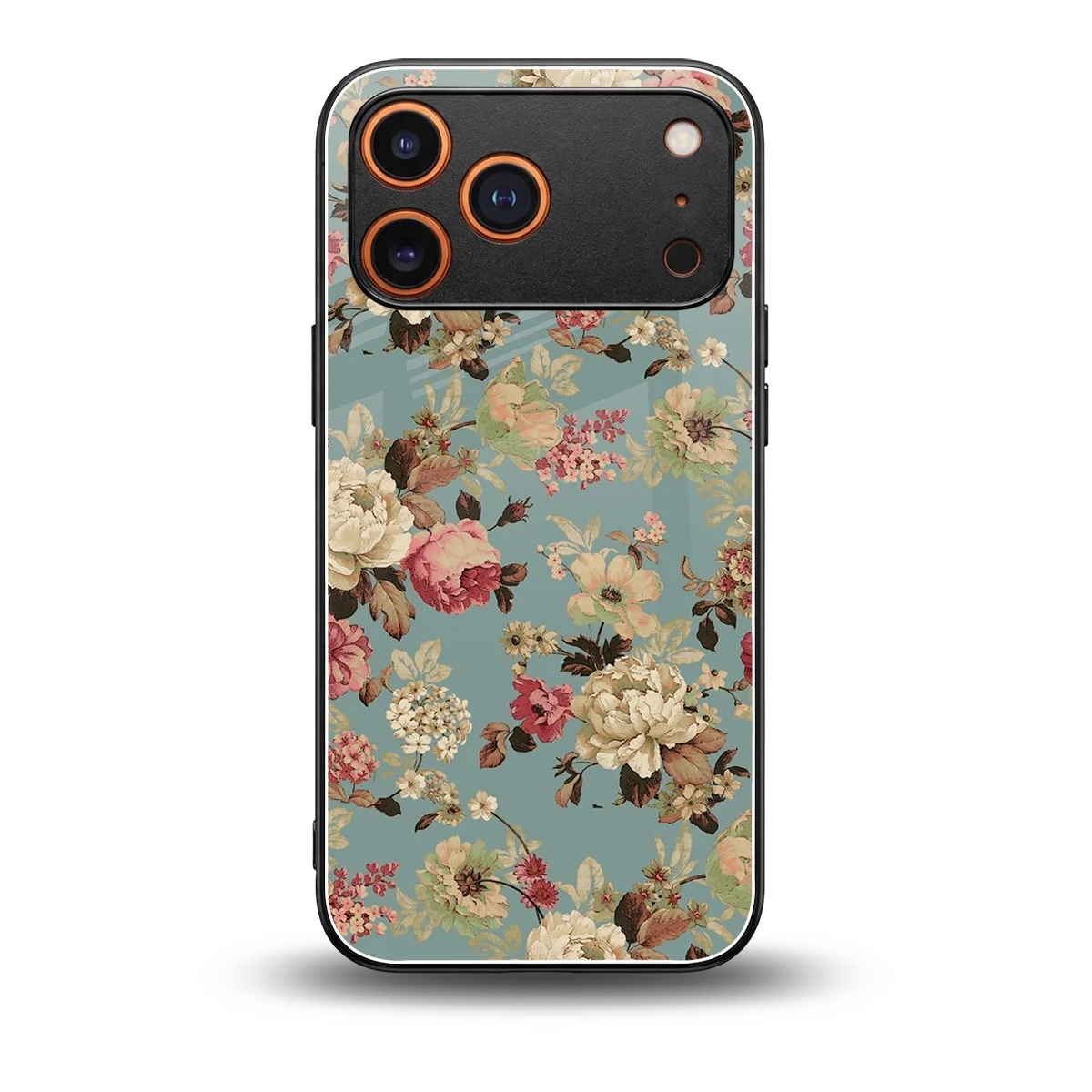 Bloom Bliss back phone cover | glass case for iphone 17 pro max