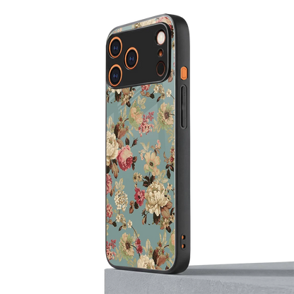 Bloom Bliss iphone 17 pro max mobile cover | shockproof glass phone case