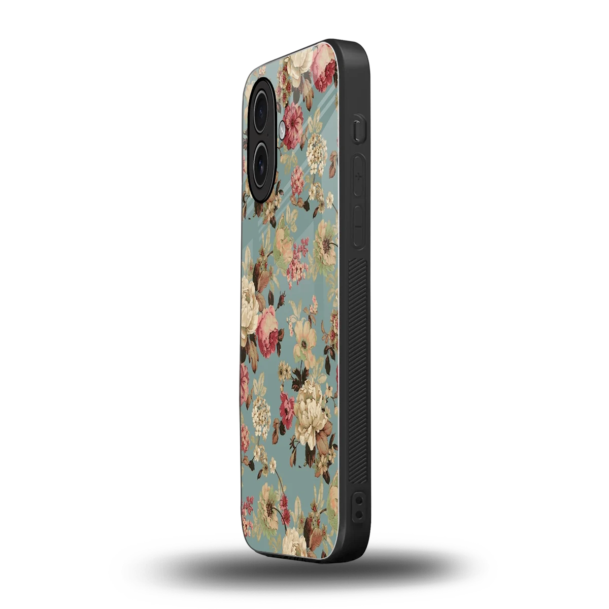 Bloom Bliss iphone 17 mobile cover | shockproof glass phone case