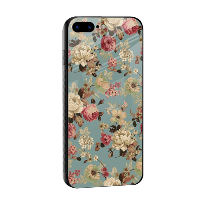 Bloom Bliss sleek iphone 7 plus cover with tempered glass back and TPU edges