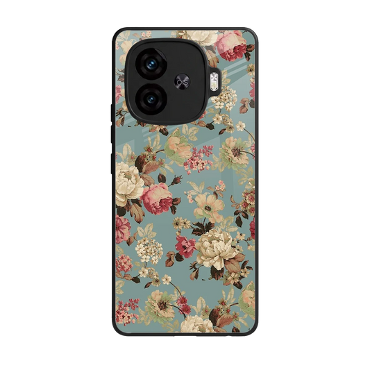 Bloom Bliss back phone cover | glass case for iqoo neo 10r 5g