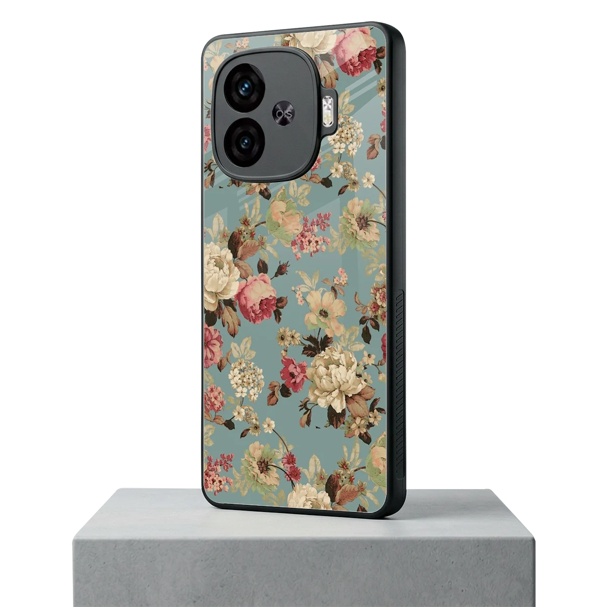 Bloom Bliss iqoo neo 10r 5g mobile cover | shockproof glass phone case