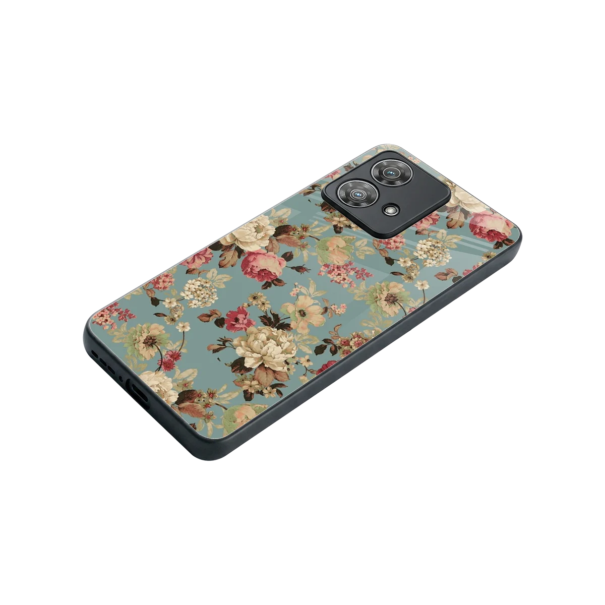 Bloom Bliss stylish phone case for motorola edge 40 neo 5g | glossy glass and slim fit