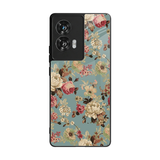 Bloom Bliss back phone cover | glass case for motorola edge 50 fusion