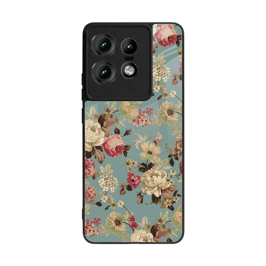 Bloom Bliss back phone cover | glass case for motorola edge 50 pro