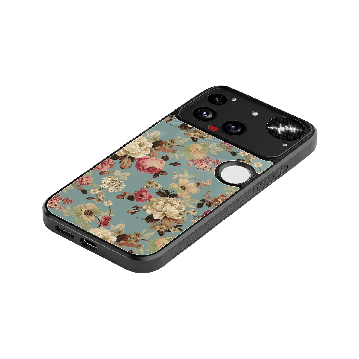 Bloom Bliss stylish phone case for nothing phone 3 | glossy glass and slim fit