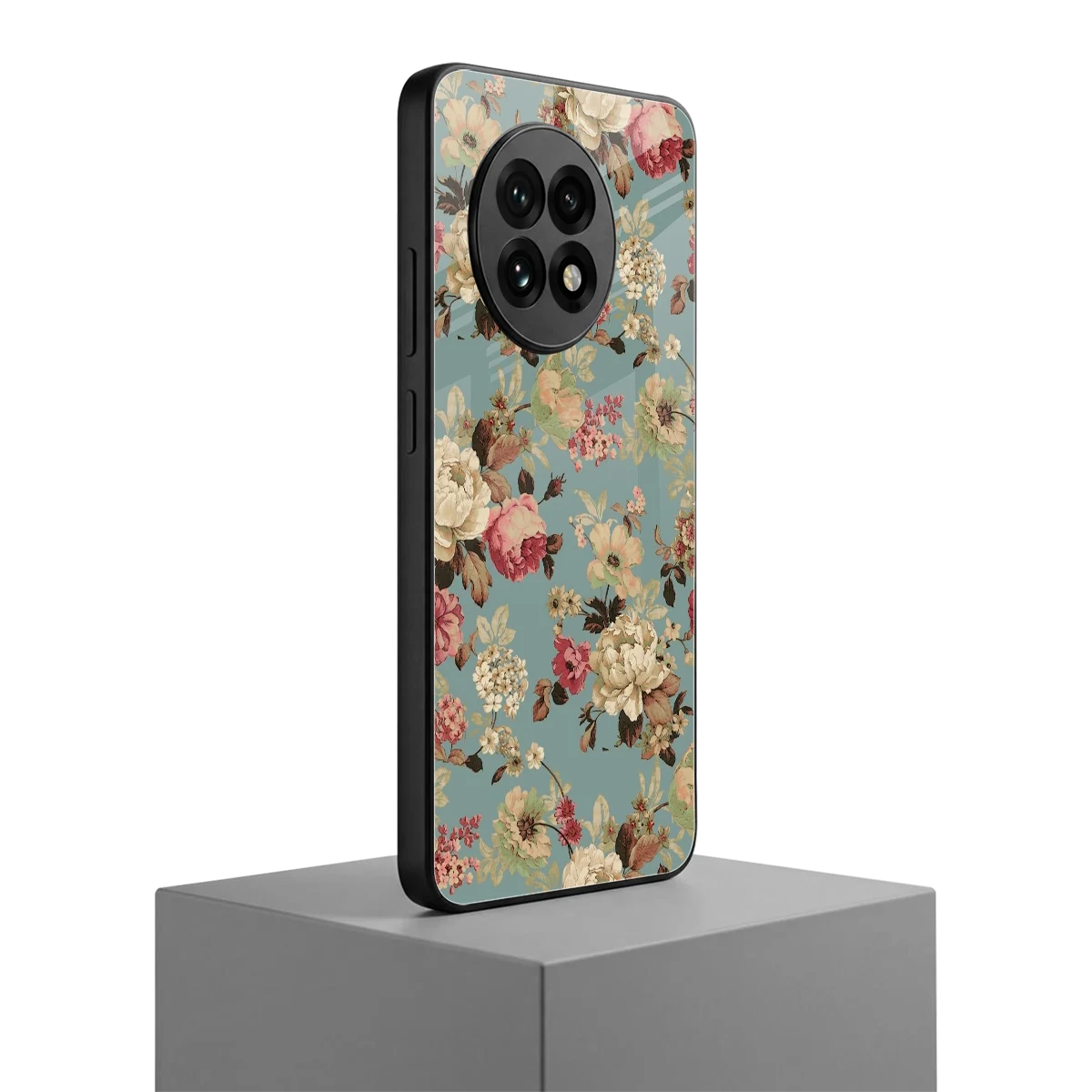 Bloom Bliss oneplus 13r mobile cover | shockproof glass phone case