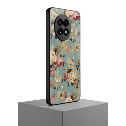 Bloom Bliss oneplus 13r mobile cover | shockproof glass phone case