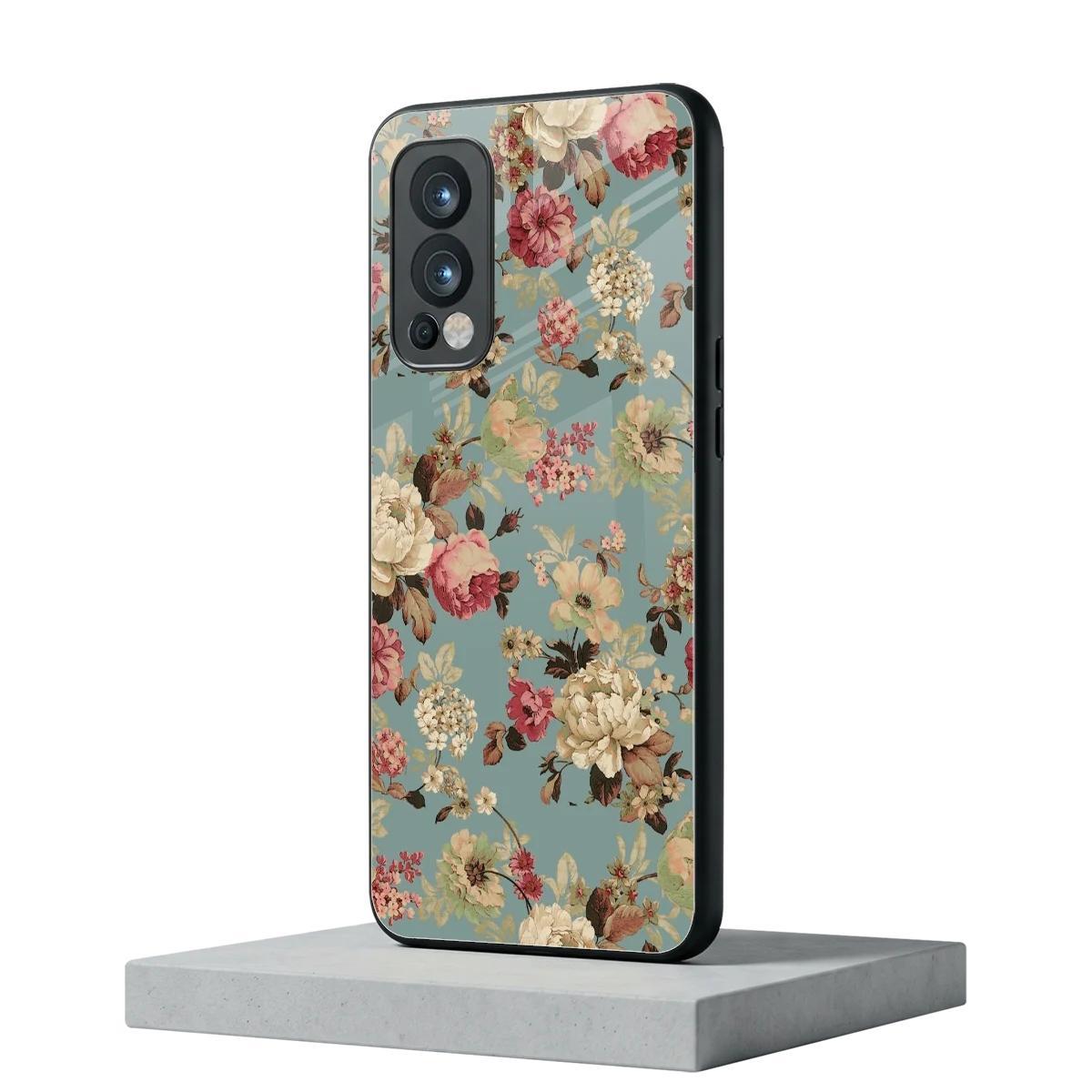 Bloom Bliss oneplus nord 2 mobile cover | shockproof glass phone case