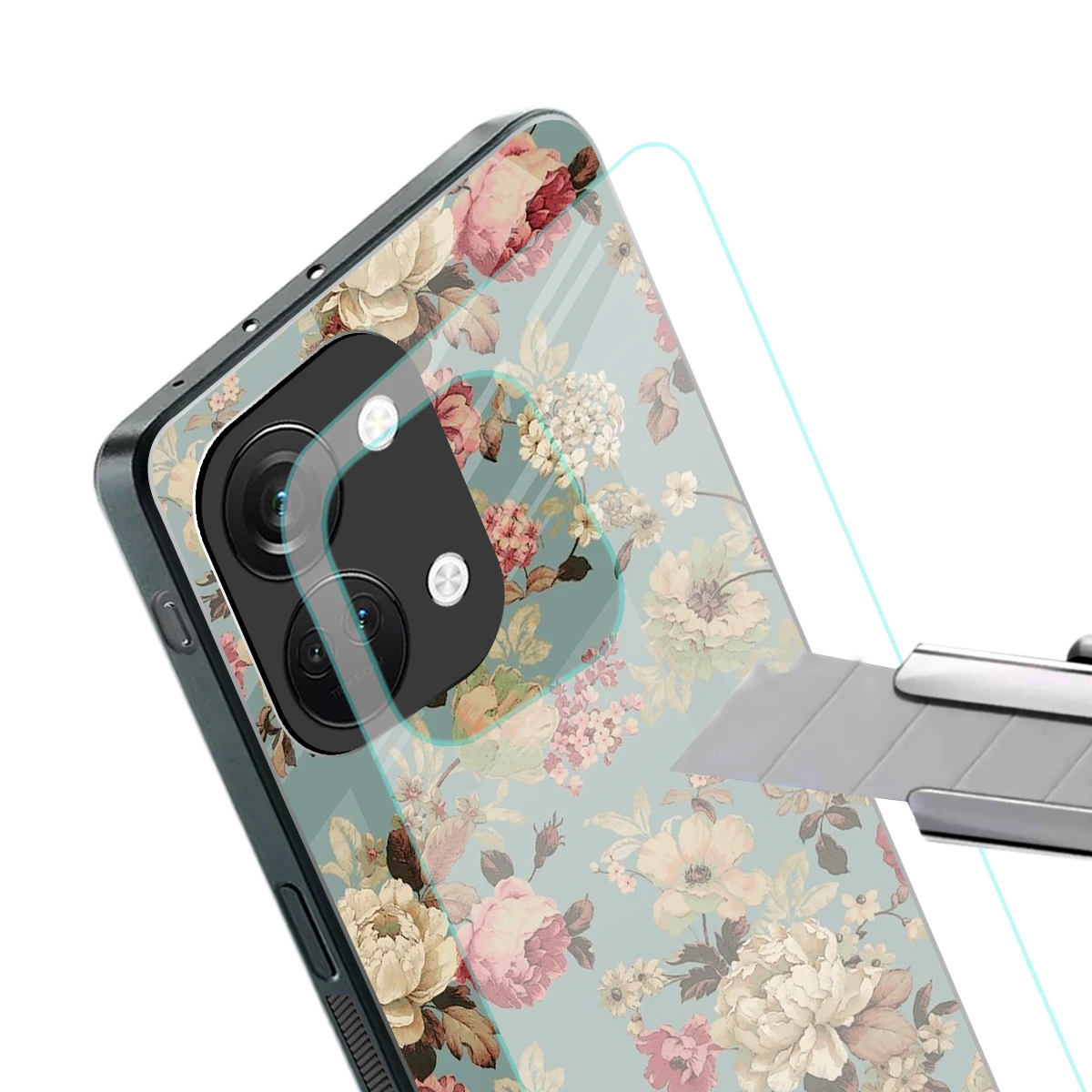 Bloom Bliss stylish phone case for oneplus nord 3 | glossy glass and slim fit