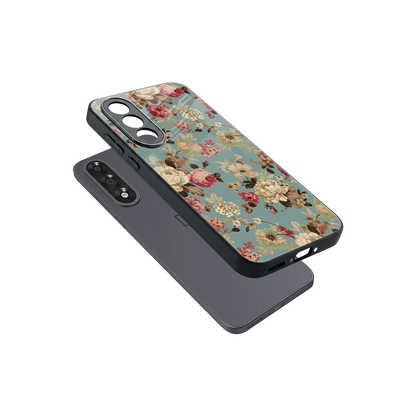Bloom Bliss sleek oneplus nord 5 cover with tempered glass back and TPU edges