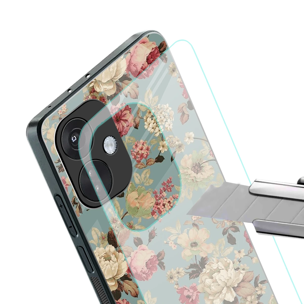 Bloom Bliss stylish phone case for oneplus nord ce 3 | glossy glass and slim fit