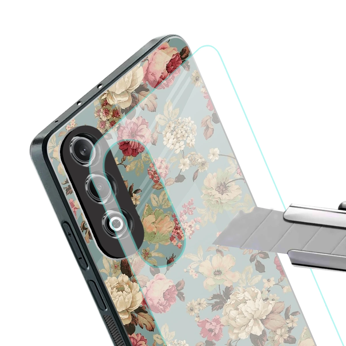 Bloom Bliss stylish phone case for oneplus nord ce 4 | glossy glass and slim fit