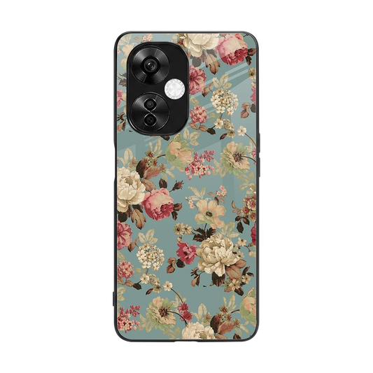 Bloom Bliss back phone cover | glass case for oneplus nord ce 3 lite