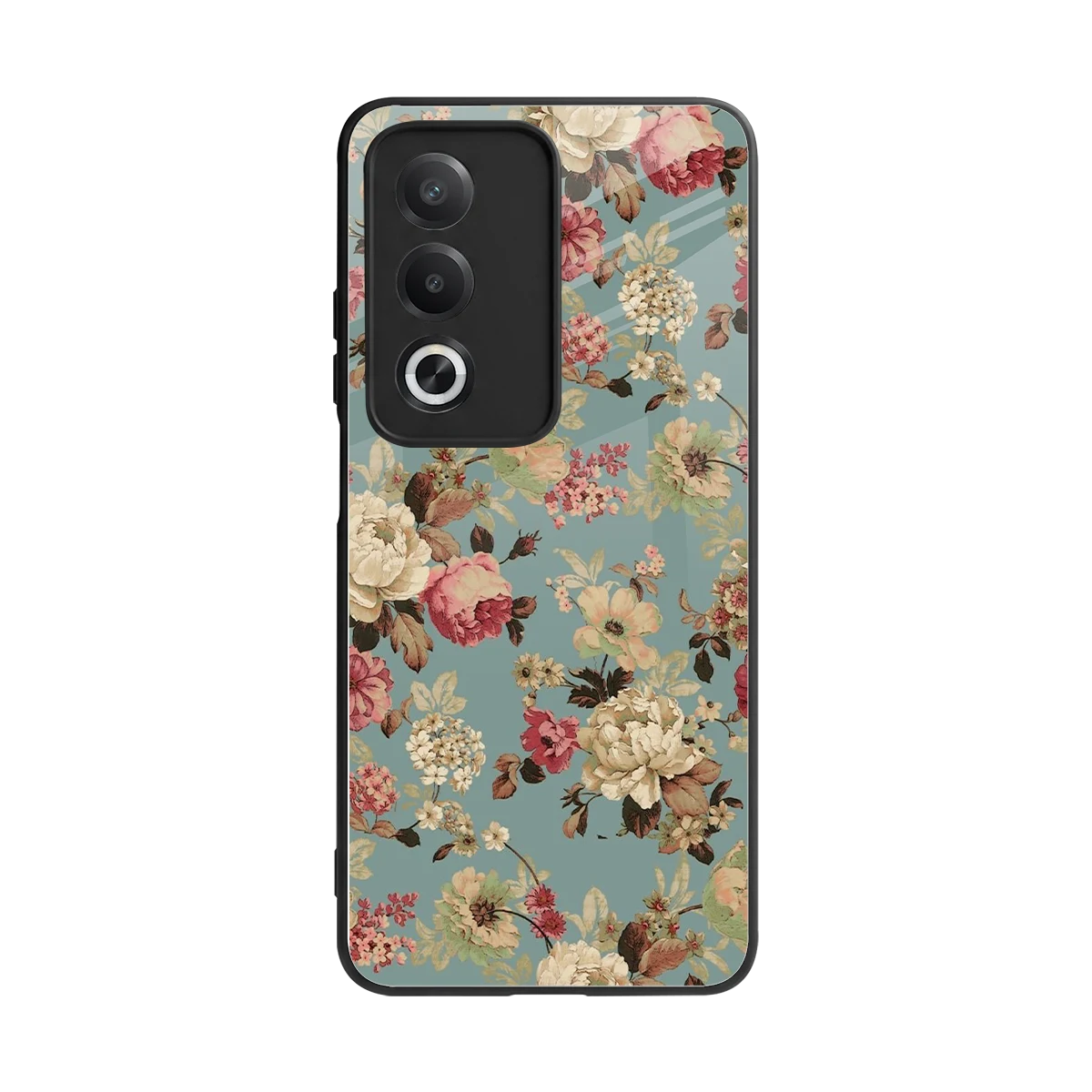 Bloom Bliss back phone cover | glass case for oppo a3 pro