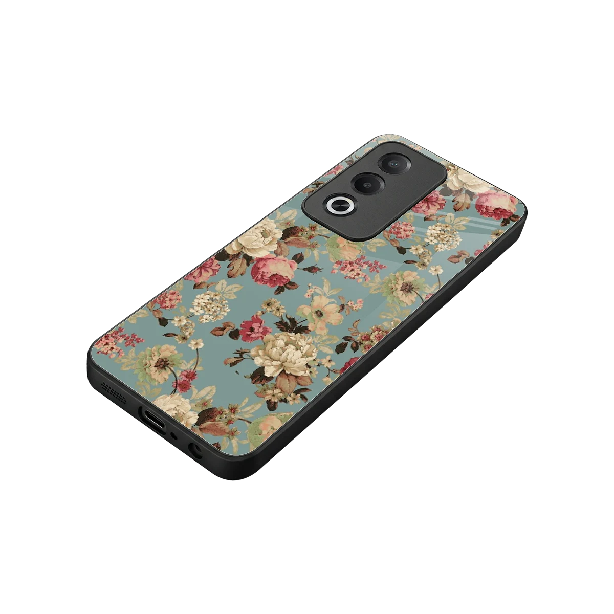 Bloom Bliss stylish phone case for oppo a3 pro | glossy glass and slim fit