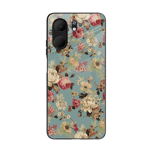 Bloom Bliss back phone cover | glass case for oppo a5x 5g