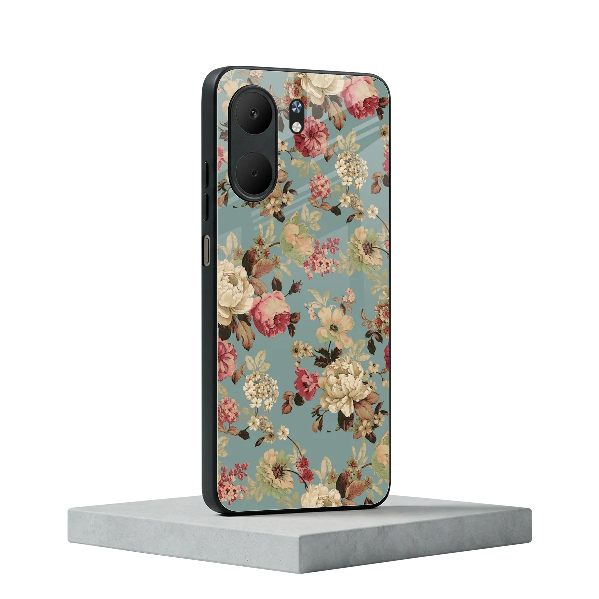 Bloom Bliss oppo a5x 5g mobile cover | shockproof glass phone case