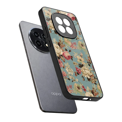 Bloom Bliss sleek oppo f29 pro 5g cover with tempered glass back and TPU edges