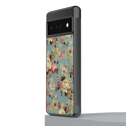 Bloom Bliss stylish phone case for google pixel 6 pro | glossy glass and slim fit