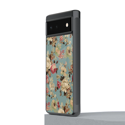 Bloom Bliss stylish phone case for google pixel 6 | glossy glass and slim fit